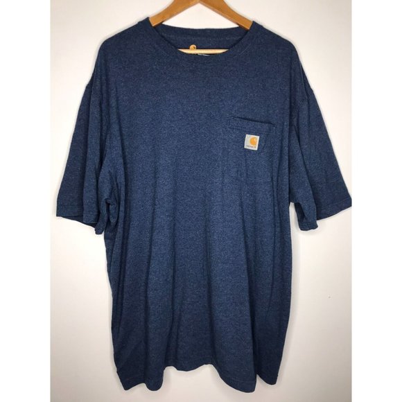 Carhartt Men's 2XL Blue T-Shirt - Picture 1 of 7